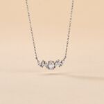 Collier Argent Blanc Winter Sweetness Oxyde De Zirconium - Colliers fantaisie Femme | Histoire d&rsquo;Or