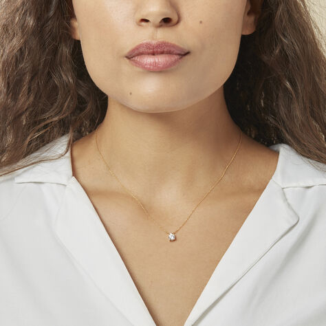 Collier Zilda Or Jaune Oxyde De Zirconium - Colliers Femme | Histoire d’Or