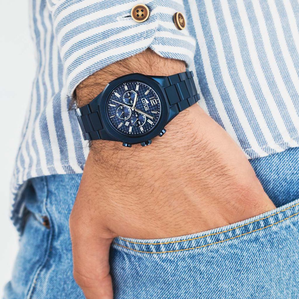 Montre Lotus Excellent Bleu - Montres Homme | Histoire d’Or