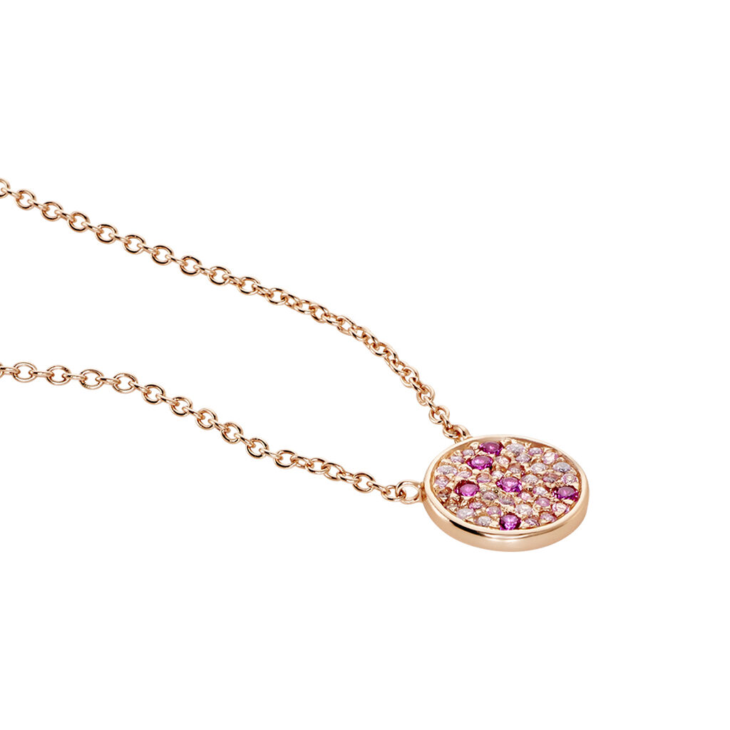 Collier Nelig Argent Rose Oxyde De Zirconium - Colliers fantaisie Femme | Histoire d&rsquo;Or