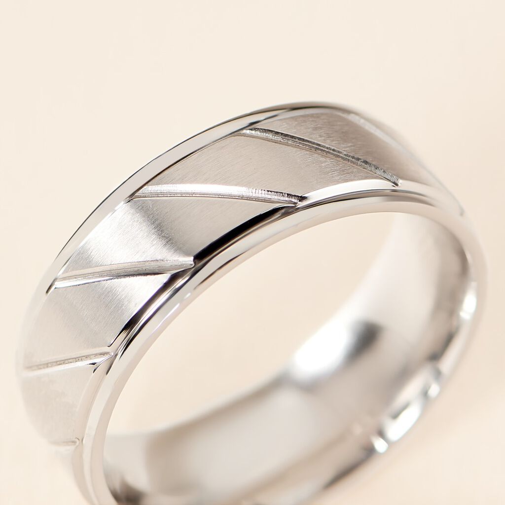 Bague Tyko Acier Gris - Bagues fantaisie Homme | Histoire d&rsquo;Or