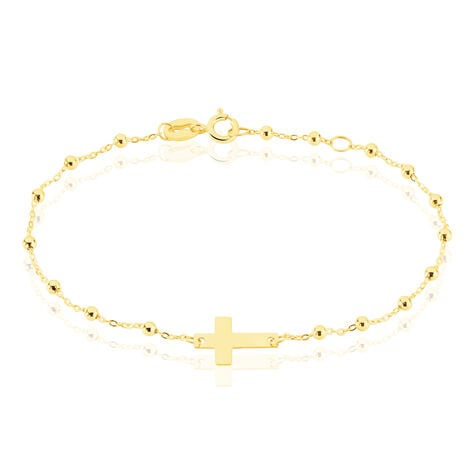 Bracelet Evelina Maille Boule Or Jaune - Pendentifs Baptême Enfant | Histoire d’Or