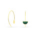 Boucles D'oreilles Pendantes Florica Or Jaune Malachite - Boucles d'oreilles pendantes Femme | Histoire d’Or
