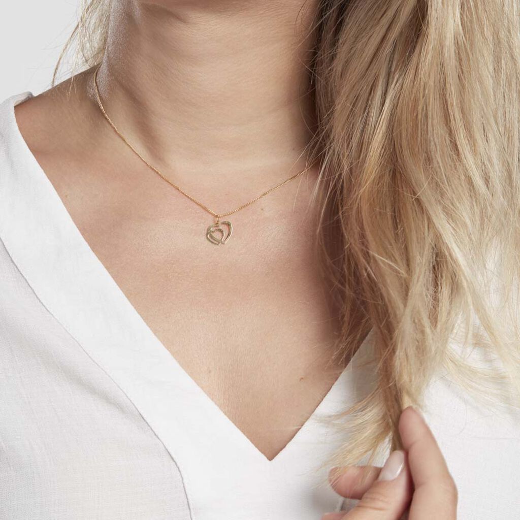 Pendentif Eudocie Coeurs Lisses Or Jaune - Pendentifs Coeur Femme | Histoire d’Or