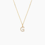 Pendentif Lettre G Or Jaune Oxyde - Pendentifs Famille | Histoire d&rsquo;Or