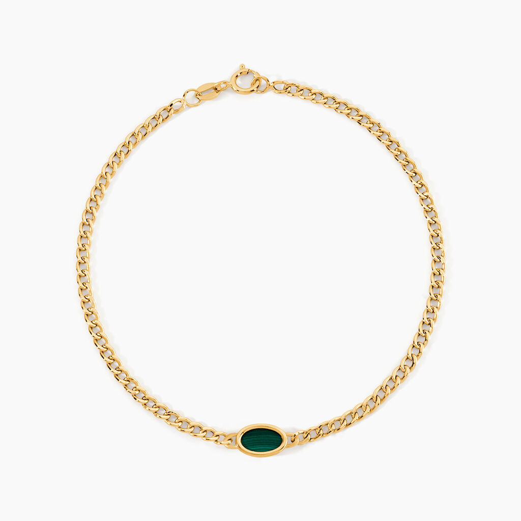 Bracelet Chao Or Jaune Malachite - F&ecirc;te des m&egrave;res Femme | Histoire d&rsquo;Or