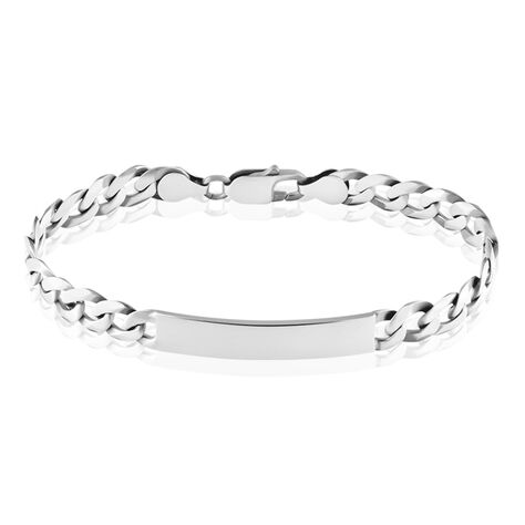 Bracelet Identité Casper Argent Gris - Gourmettes Homme | Histoire d’Or