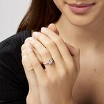 Bague Solitaire Celina Argent Blanc Oxyde De Zirconium - Bagues solitaires Femme | Histoire d&rsquo;Or