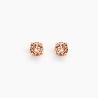 Boucles D'oreilles Puces Argent Rose Rio Santa Teresa Oxyde