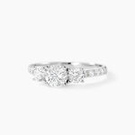 Bague Jennifere Or Blanc Oxyde - Bagues solitaires Femme | Histoire d&rsquo;Or