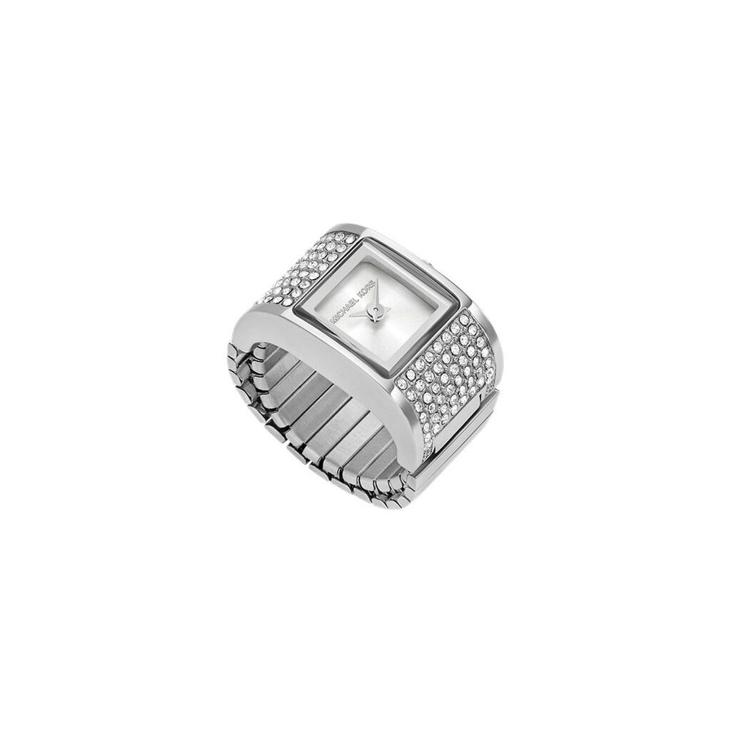 Montre Michael Kors Darrington Watch Ring Argent&eacute; - Montres Femme | Histoire d&rsquo;Or