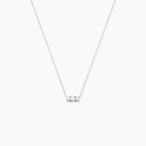 Collier Or Blanc Sabine Diamants - Colliers Femme | Histoire d’Or