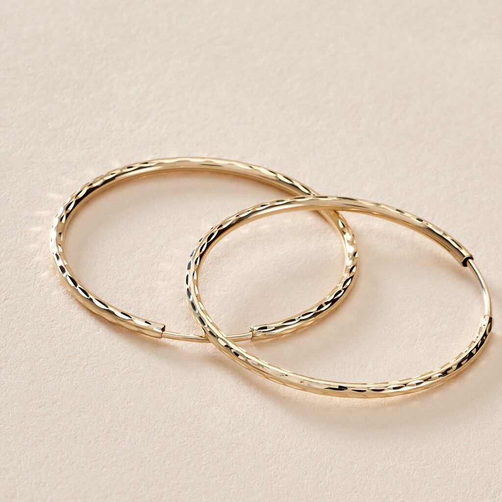 Créoles Aglavie Flexibles Or Jaune - Boucles d'oreilles créoles Femme | Histoire d’Or