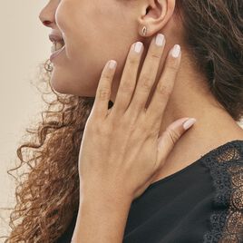 Boucles D'oreilles Puces Smeralda Or Jaune Diamant - Clous d'oreilles Femme | Histoire d’Or