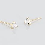 Boucles D'oreilles Puces Achilee Or Jaune Oxyde - Clous d'oreilles Femme | Histoire d&rsquo;Or
