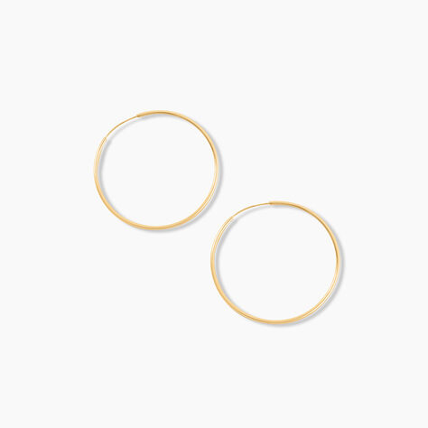 Créoles Muses Or Jaune - Boucles d'oreilles créoles Femme | Histoire d’Or