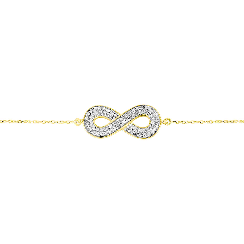 Bracelet Mariquita Or Jaune Oxyde De Zirconium - Bracelets Femme | Histoire d’Or