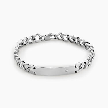 Bracelet Hugo Acier Blanc