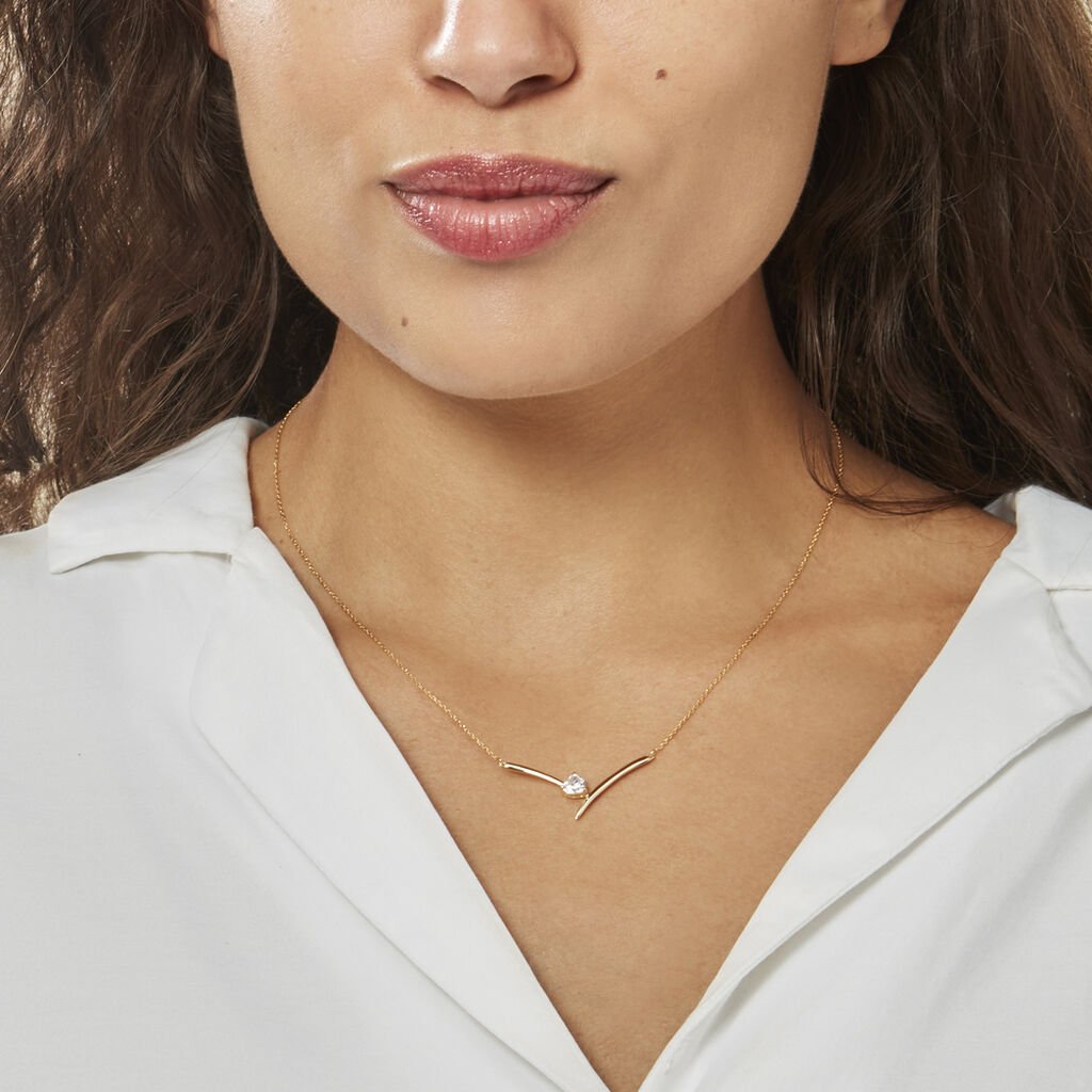 Collier Valeriana Or Jaune Oxyde De Zirconium - Colliers Femme | Histoire d’Or