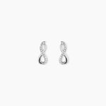 Boucles D'oreilles Puces Osanna Or Blanc Diamants - Clous d'oreilles Femme | Histoire d&rsquo;Or