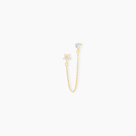 Bijou D'oreille Unitaire Candia Or Jaune Oxyde De Zirconium - Ear cuffs Femme | Histoire d’Or