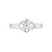 Bague Solitaire Natalia Or Blanc Diamant Synthetique - Bagues solitaires Femme | Histoire d’Or