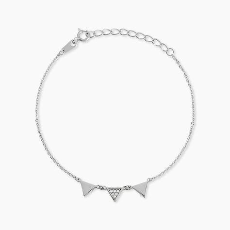 Bracelet Bartoumieu Argent Blanc Oxyde De Zirconium - Bracelets Femme | Histoire d&rsquo;Or