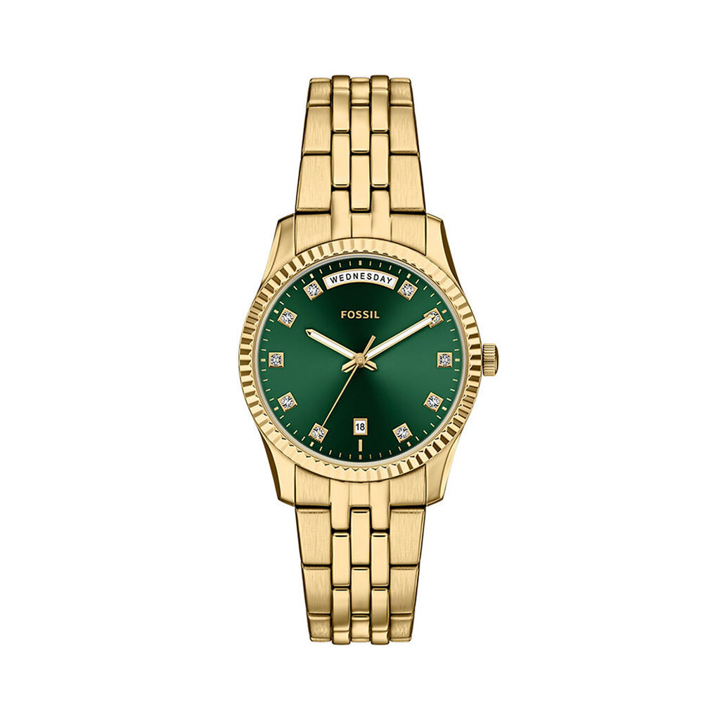 Montre Fossil Scarlette Vert - Montres Femme | Histoire d&rsquo;Or