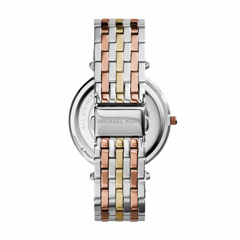 Montres Michael Kors MK3203 Acier Boucle deployante simple Strass Ronde Bicolore Ronde HIMF2QF1790 Histoire d Or