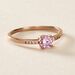 Bague Rio Argent Rose Oxyde De Zirconium - Bagues solitaires Femme | Histoire d’Or