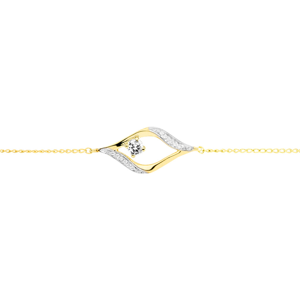 Bracelet Eye Or Jaune Oxyde De Zirconium - Bracelets Femme | Histoire d’Or