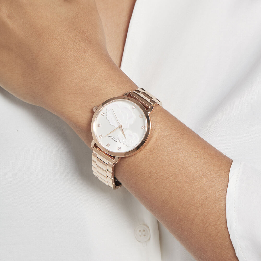 Montres Guess GW0242L3 Acier Boucle déployante avec sureté Rose Ronde -  HIMFRQD0200 • Histoire d'Or