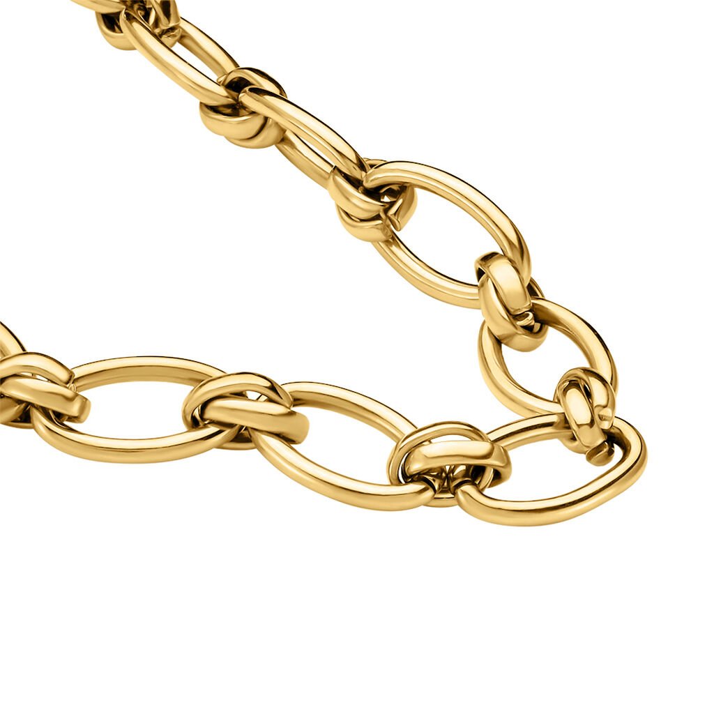 Collier Maille Perry Acier Dor&eacute; - Chaines Femme | Histoire d&rsquo;Or