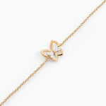 Bracelet Jelissa Plaqu&eacute; Or Jaune Oxyde De Zirconium - Bracelets Femme | Histoire d&rsquo;Or