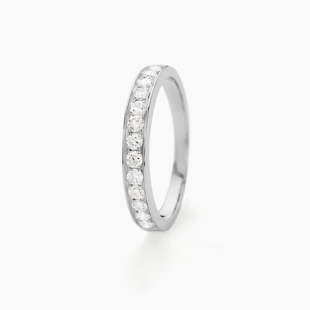 Alliance Rhea Or Blanc Diamant - Alliances Femme | Histoire d’Or