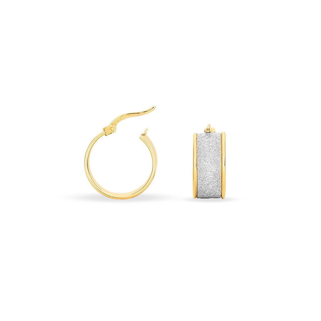Créoles Lolly Or Bicolore - Boucles d'oreilles créoles Femme | Histoire d’Or