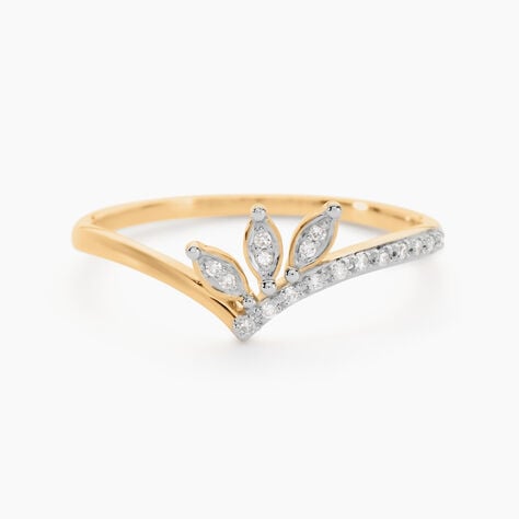 Bague Gianpaolo Or Jaune Diamant - Bagues avec pierre Femme | Histoire d’Or