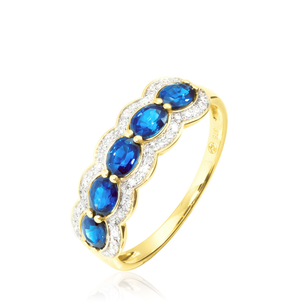Bague Margaux Or Jaune Topaze Et Diamant - Bagues avec pierre Femme | Histoire d’Or