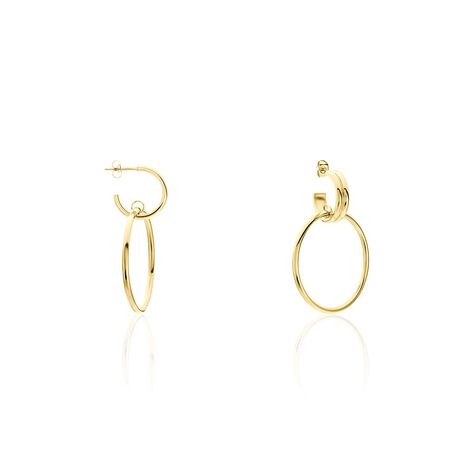 Boucles D'oreilles Pendantes Juhani Acier Jaune - Boucles d'oreilles fantaisie Femme | Histoire d’Or