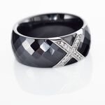 Bague Ceramique X Argent Blanc Oxyde De Zirconium Et C&eacute;ramique - Bagues solitaires Femme | Histoire d&rsquo;Or