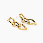 Boucles D'Oreilles Pendantes Mayna Acier Jaune - Boucles d'oreilles fantaisie Femme | Histoire d&rsquo;Or