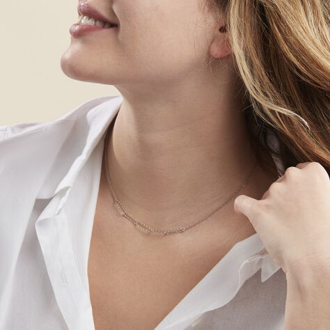 Collier Chiarina Argent Blanc - Colliers fantaisie Femme | Histoire d’Or
