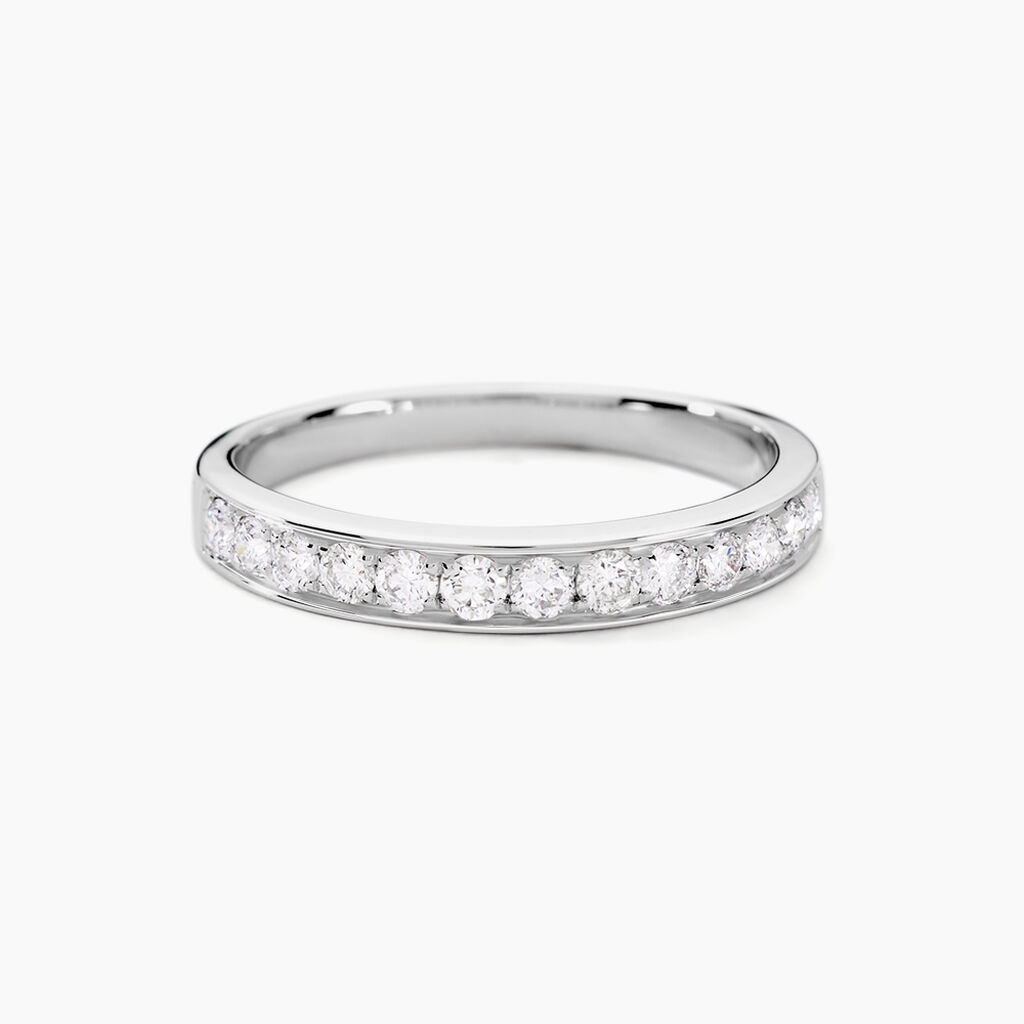 Alliance Rhea Or Blanc Diamant - Alliances Femme | Histoire d’Or