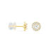 Boucles D'oreilles Puces Edmee Or Jaune Oxyde De Zirconium - Clous d'oreilles Femme | Histoire d’Or
