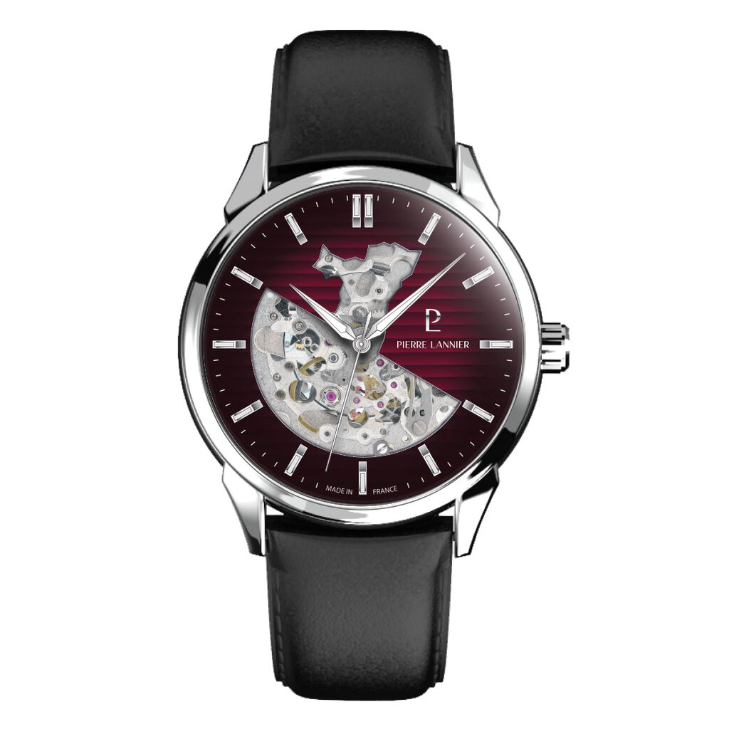 Montre Pierre Lannier Monarck Bordeaux - Montres Homme | Histoire d’Or