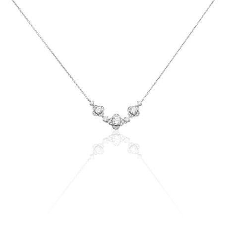 Collier Edyta Argent Blanc Oxyde De Zirconium - Colliers Femme | Histoire d’Or