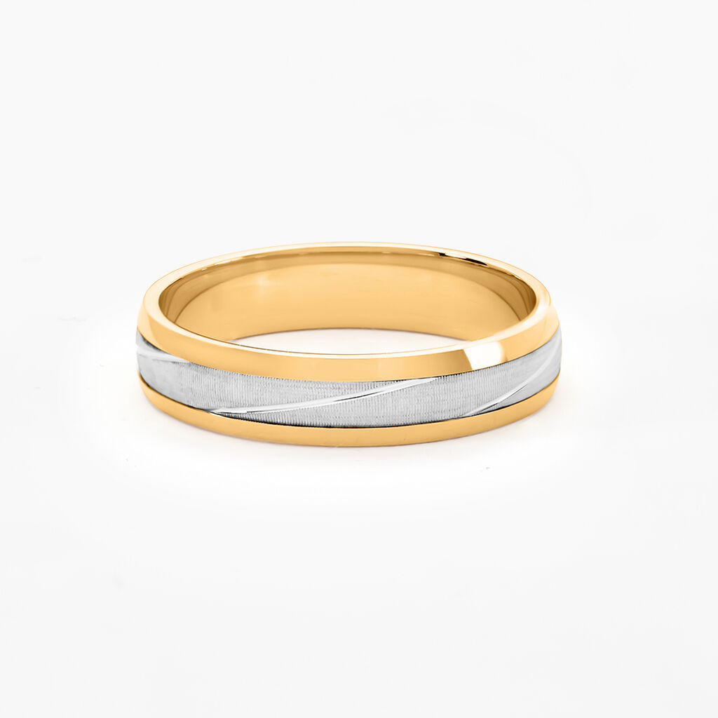 Alliance Anthonio Or Bicolore - Alliances Unisex | Histoire d&rsquo;Or