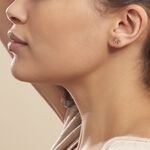 Boucles D'oreilles Puces Philine Fleur Or Jaune - Clous d'oreilles Femme | Histoire d&rsquo;Or