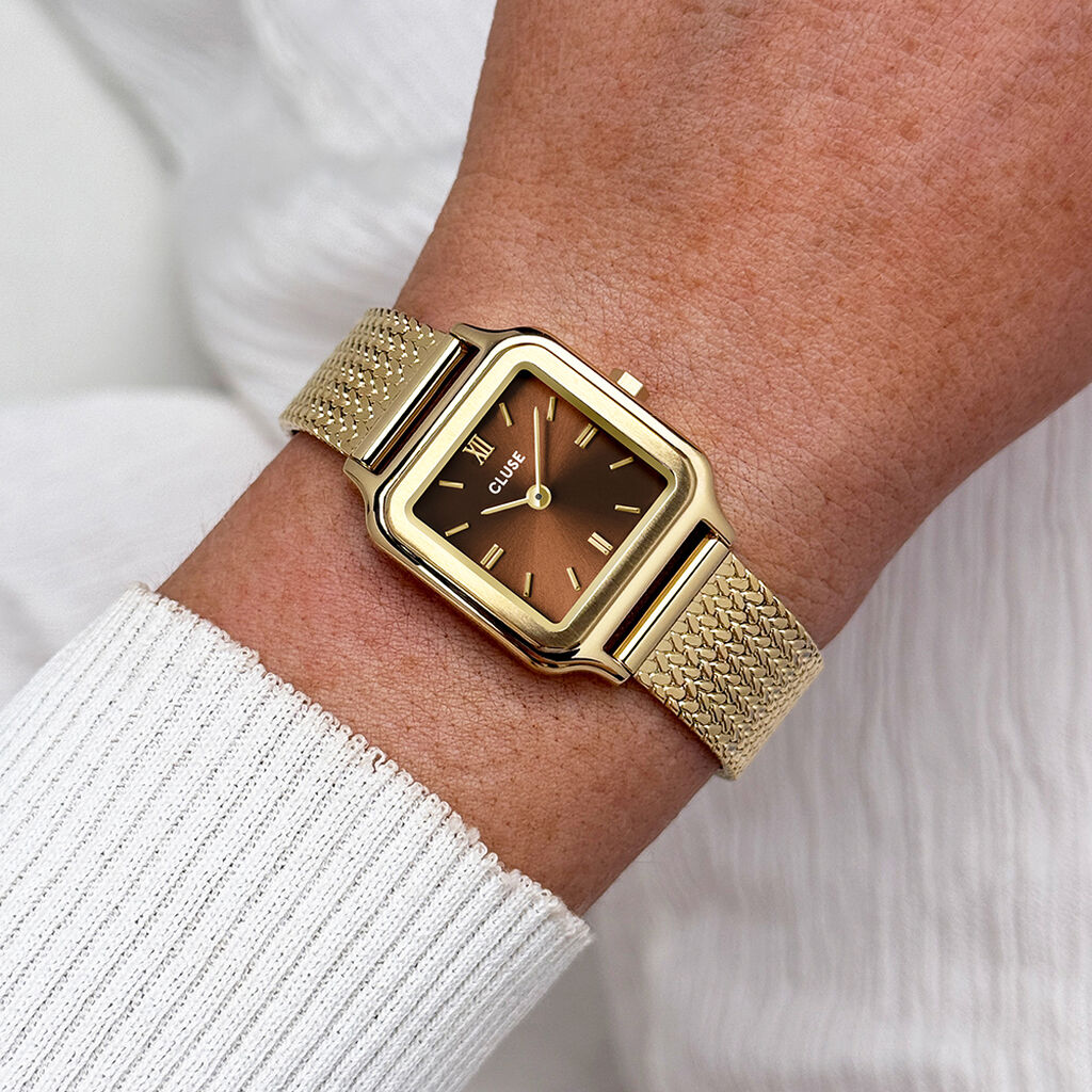 Montre Cluse Gracieuse Petite Marron - F&ecirc;te des m&egrave;res Femme | Histoire d&rsquo;Or