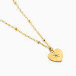Collier Ivette Acier Jaune Oxyde De Zirconium - F&ecirc;te des m&egrave;res Femme | Histoire d&rsquo;Or